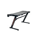 2021 Amazon Hot Selling 120cm*67cm*75cm PC Computer Desk 6 Color Gaming Desk with RGB Light Gaming Desk with Carbon Fiber Textured Desktop